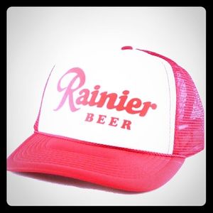 Ranier beer trucker hat snap back